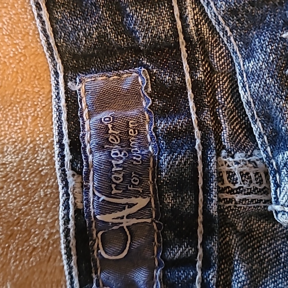 Wrangler blu jean shorts Womens Sz 16 - Picture 6 of 7
